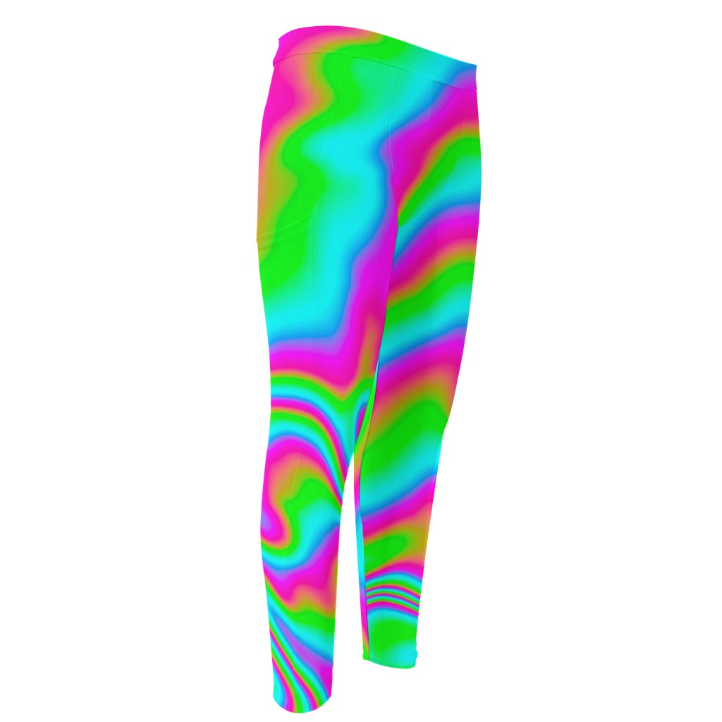 Abstract Psychedelic Trippy Print Men's Compression Pants