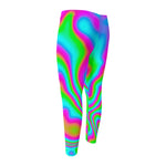 Abstract Psychedelic Trippy Print Men's Compression Pants