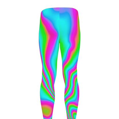 Abstract Psychedelic Trippy Print Men's leggings