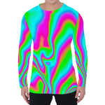 Abstract Psychedelic Trippy Print Men's Long Sleeve T-Shirt