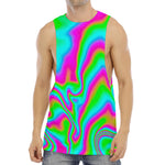 Abstract Psychedelic Trippy Print Men's Muscle Tank Top