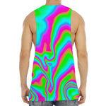 Abstract Psychedelic Trippy Print Men's Muscle Tank Top