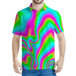Abstract Psychedelic Trippy Print Men's Polo Shirt