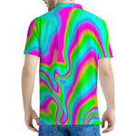 Abstract Psychedelic Trippy Print Men's Polo Shirt