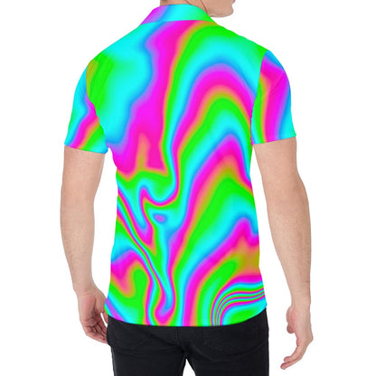 Abstract Psychedelic Trippy Print Men's Shirt