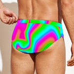 Abstract Psychedelic Trippy Print Men's Swim Briefs