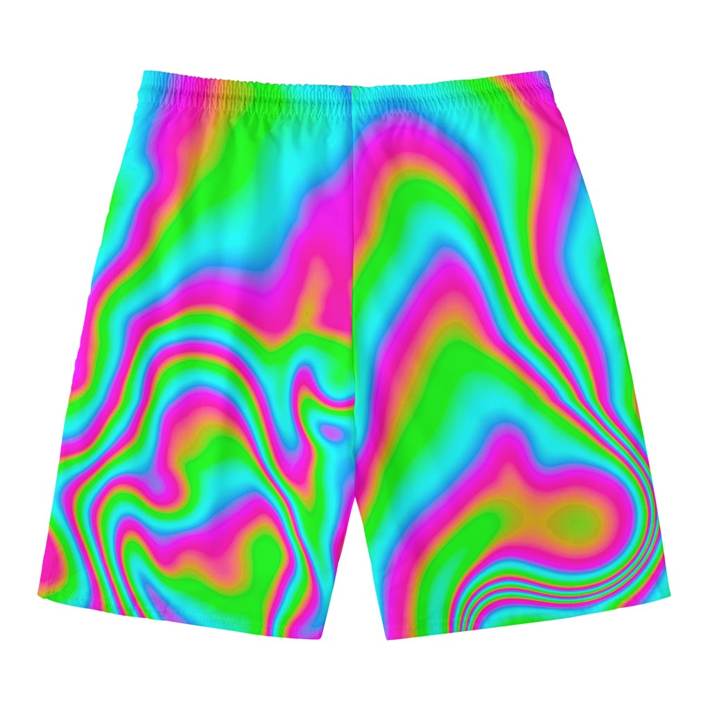 Abstract Psychedelic Trippy Print Men's Swim Trunks