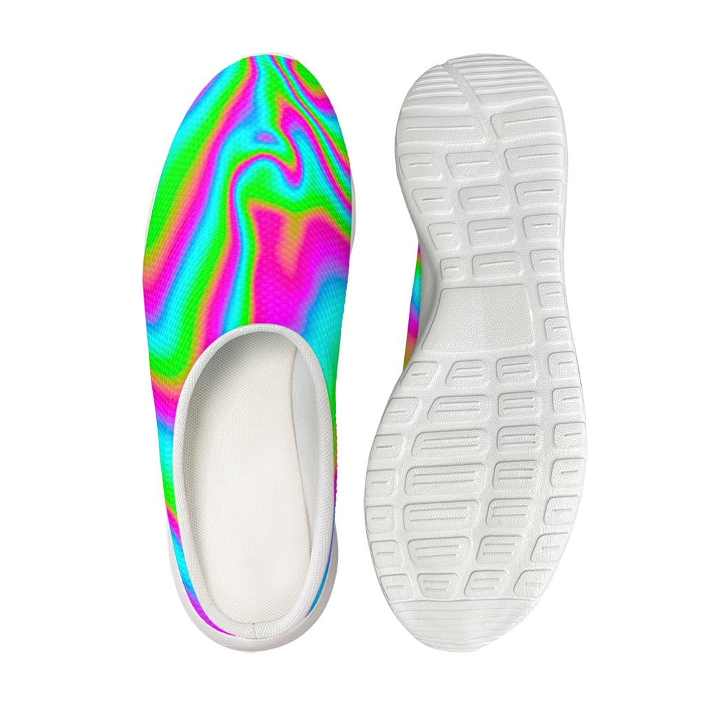 Abstract Psychedelic Trippy Print Mesh Casual Shoes