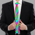 Abstract Psychedelic Trippy Print Necktie