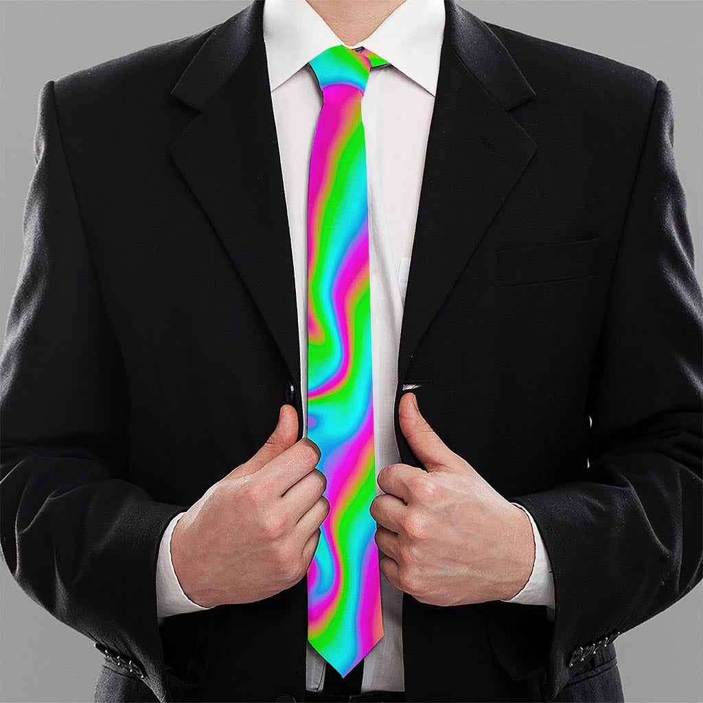 Abstract Psychedelic Trippy Print Necktie