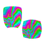 Abstract Psychedelic Trippy Print Office Chair Cover