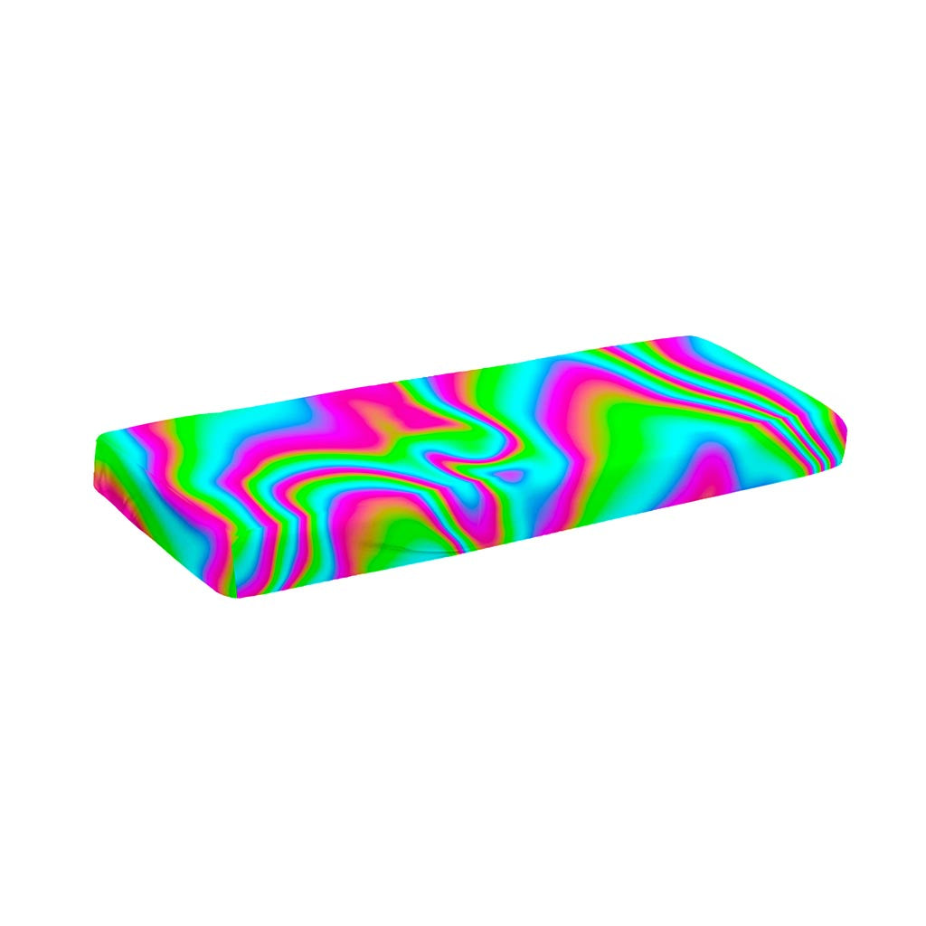 Abstract Psychedelic Trippy Print Piano Keyboard Cover