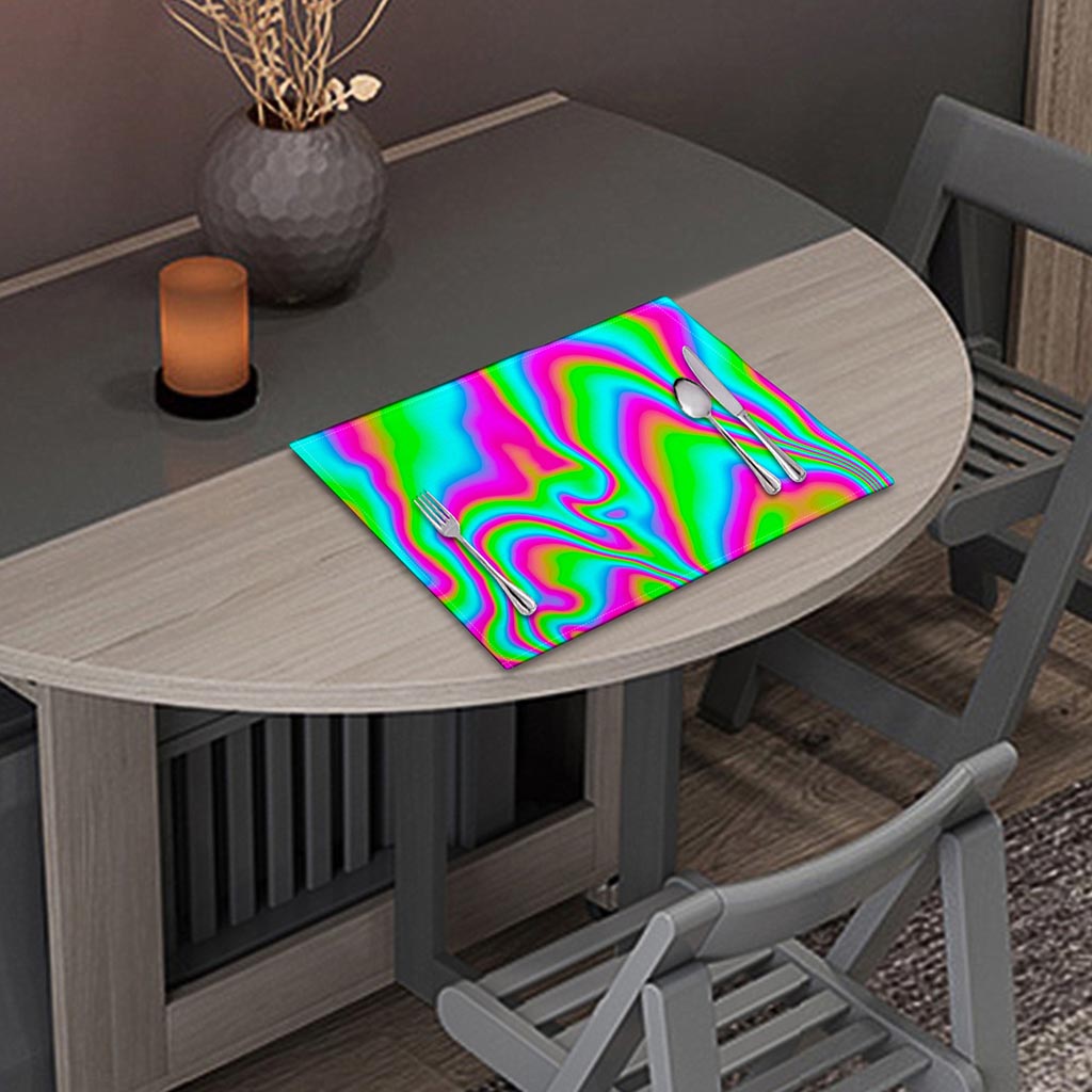 Abstract Psychedelic Trippy Print Placemat