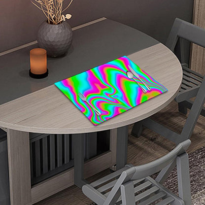 Abstract Psychedelic Trippy Print Placemat