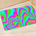 Abstract Psychedelic Trippy Print Polyester Doormat