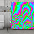 Abstract Psychedelic Trippy Print Polyester Shower Curtain