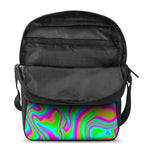 Abstract Psychedelic Trippy Print Rectangular Crossbody Bag