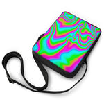 Abstract Psychedelic Trippy Print Rectangular Crossbody Bag