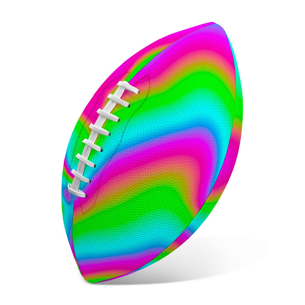 Abstract Psychedelic Trippy Print Rugby Ball