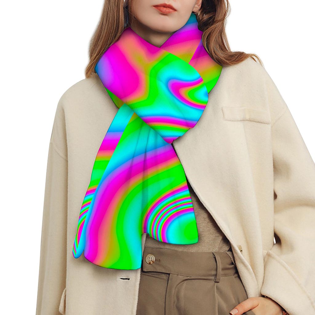 Abstract Psychedelic Trippy Print Scarf