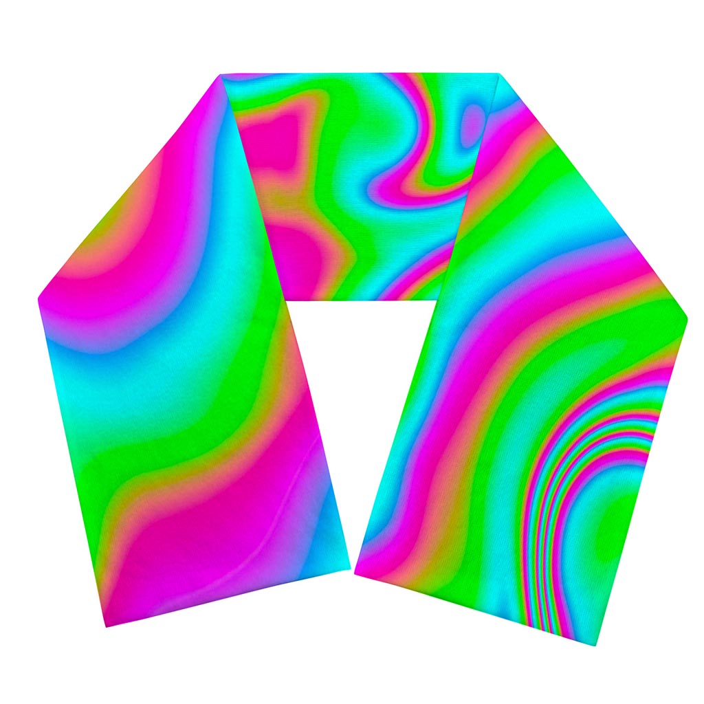 Abstract Psychedelic Trippy Print Scarf