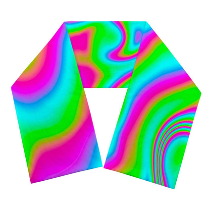 Abstract Psychedelic Trippy Print Scarf