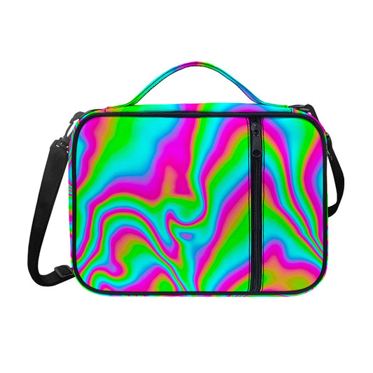 Abstract Psychedelic Trippy Print Shoulder Strap Bible Bag