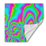Abstract Psychedelic Trippy Print Silk Bandana
