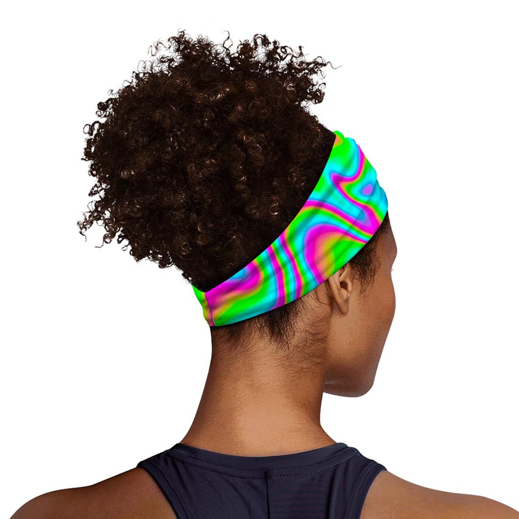Abstract Psychedelic Trippy Print Sports Headband