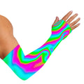 Abstract Psychedelic Trippy Print Sun Protection Arm Sleeves