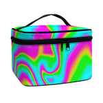 Abstract Psychedelic Trippy Print Travel Makeup Bag