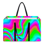 Abstract Psychedelic Trippy Print Utility Tote Bag