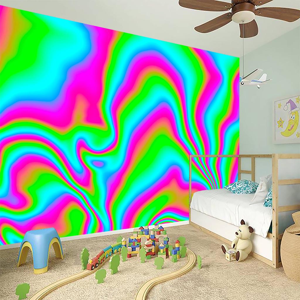 Abstract Psychedelic Trippy Print Wall Sticker