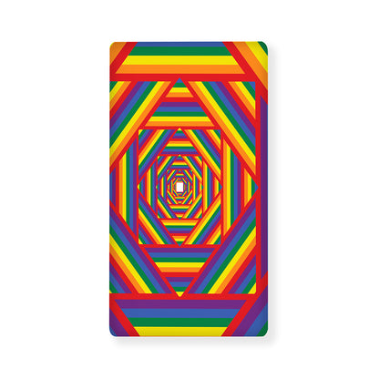 Abstract Rainbow LGBT Stripes Print Baby Crib Sheet