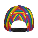 Abstract Rainbow LGBT Stripes Print Baseball Cap