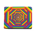 Abstract Rainbow LGBT Stripes Print Bifold Wallet