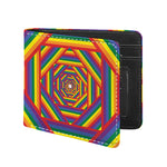 Abstract Rainbow LGBT Stripes Print Bifold Wallet