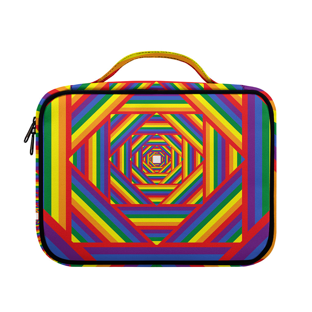 Abstract Rainbow LGBT Stripes Print Briefcase Bible Bag