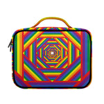 Abstract Rainbow LGBT Stripes Print Briefcase Bible Bag