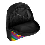 Abstract Rainbow LGBT Stripes Print Casual Backpack