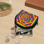 Abstract Rainbow LGBT Stripes Print Coin Purse