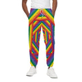 Abstract Rainbow LGBT Stripes Print Cotton Sweatpants