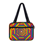 Abstract Rainbow LGBT Stripes Print Double Strap Bible Bag