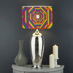 Abstract Rainbow LGBT Stripes Print Drum Lamp Shade