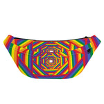 Abstract Rainbow LGBT Stripes Print Fanny Pack
