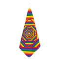 Abstract Rainbow LGBT Stripes Print Hand Towel