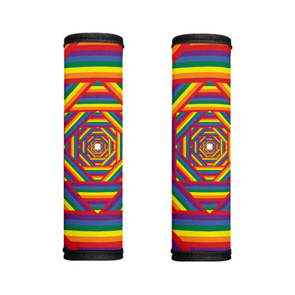 Abstract Rainbow LGBT Stripes Print Handle Covers