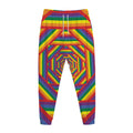 Abstract Rainbow LGBT Stripes Print Jogger Pants
