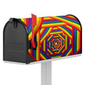 Abstract Rainbow LGBT Stripes Print Mailbox Cover