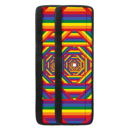 Abstract Rainbow LGBT Stripes Print Refrigerator Handle Covers